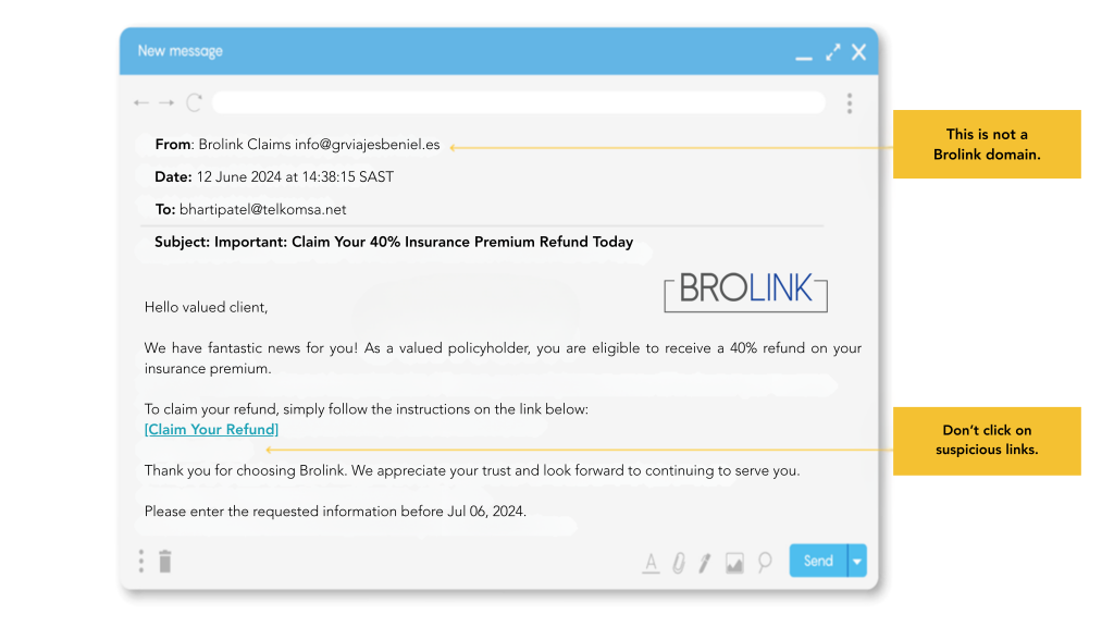 Become cybersafe and learn how to keep your Brolink account safe. - Brolink